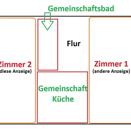 Ubytování v soukromí Gaeste Mit Gemeinschaftsbad *